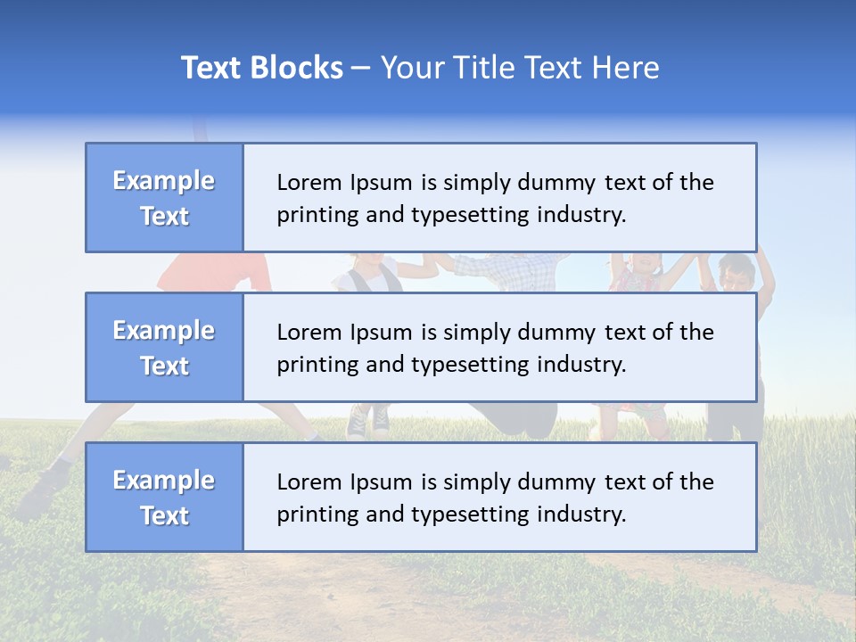 Freedom Sunlight Hill PowerPoint Template