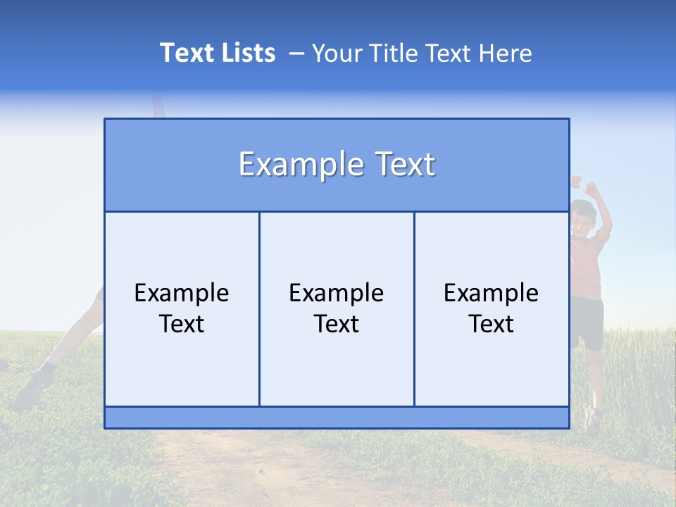 Freedom Sunlight Hill PowerPoint Template