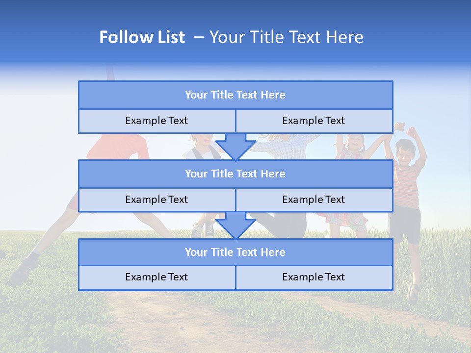 Freedom Sunlight Hill PowerPoint Template