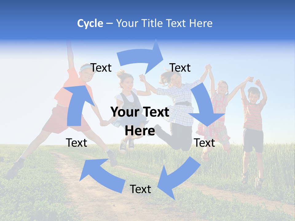 Freedom Sunlight Hill PowerPoint Template