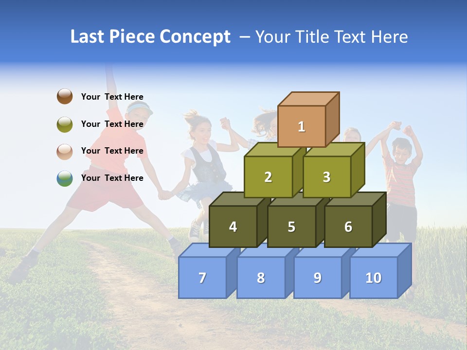Freedom Sunlight Hill PowerPoint Template