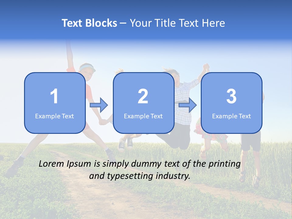 Freedom Sunlight Hill PowerPoint Template
