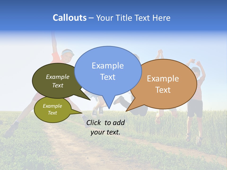 Freedom Sunlight Hill PowerPoint Template