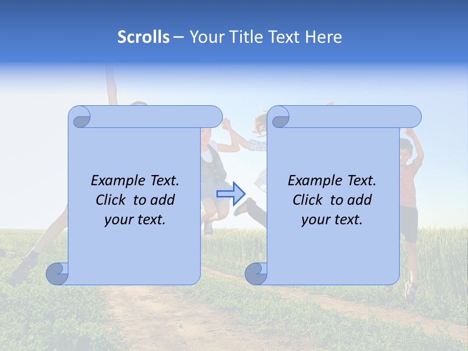 Freedom Sunlight Hill PowerPoint Template