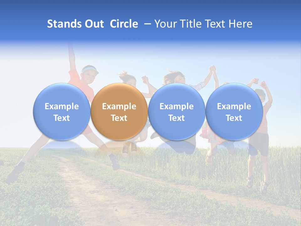 Freedom Sunlight Hill PowerPoint Template