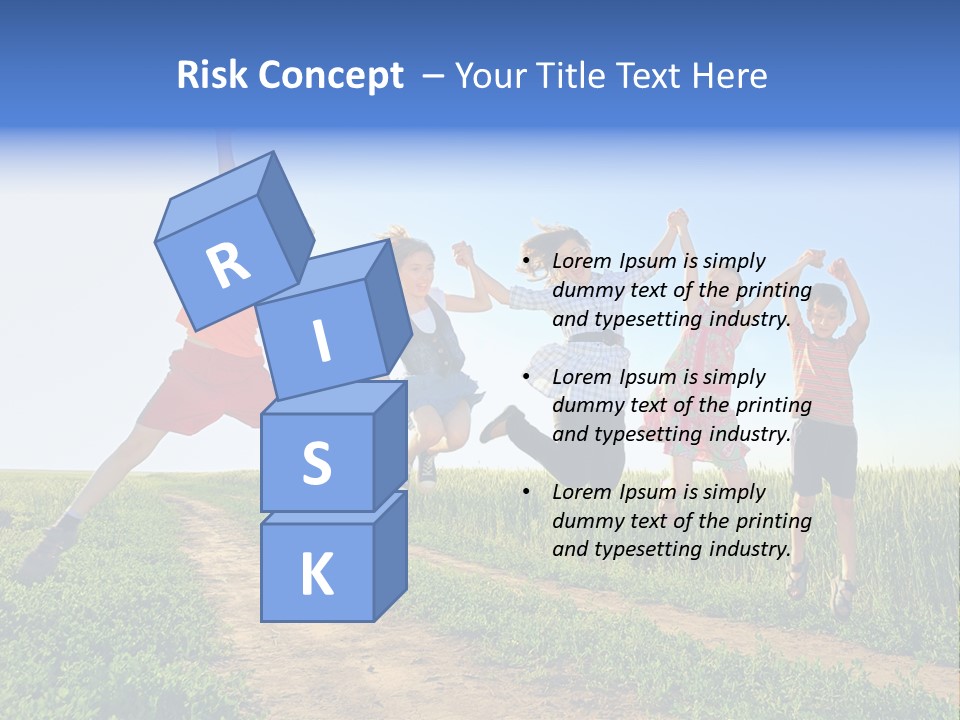 Freedom Sunlight Hill PowerPoint Template