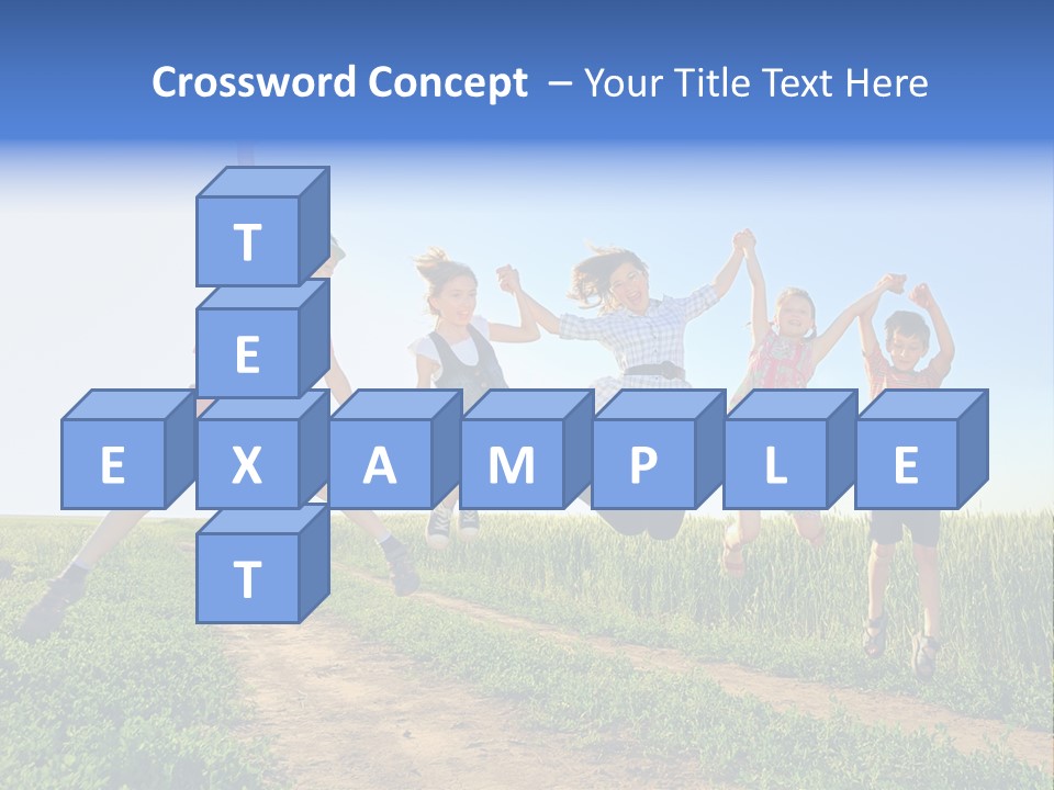 Freedom Sunlight Hill PowerPoint Template