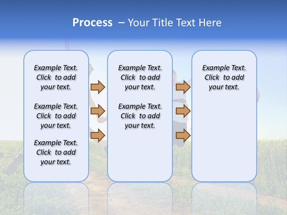 Freedom Sunlight Hill PowerPoint Template