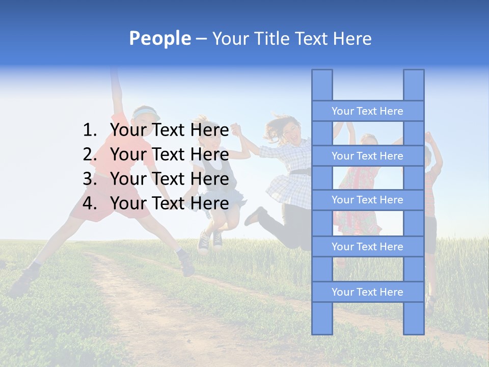 Freedom Sunlight Hill PowerPoint Template