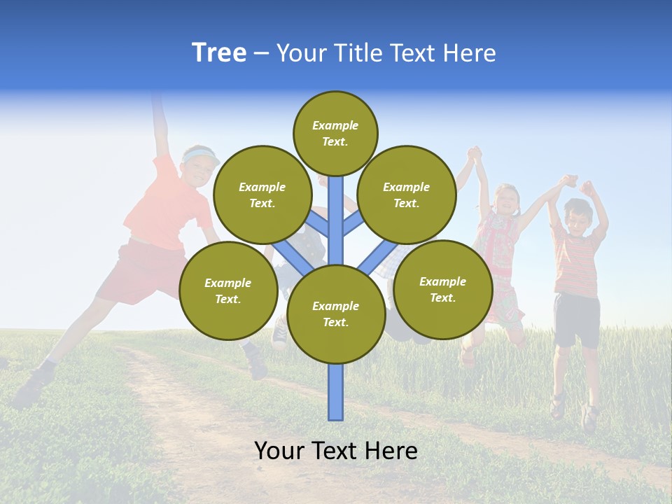 Freedom Sunlight Hill PowerPoint Template