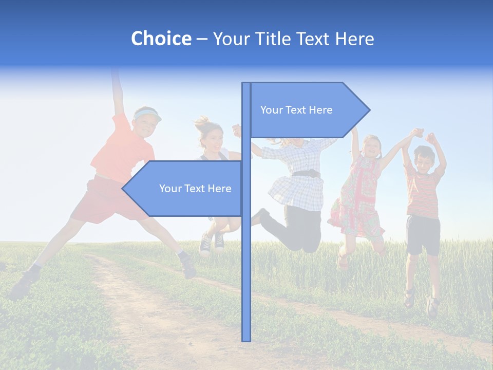 Freedom Sunlight Hill PowerPoint Template