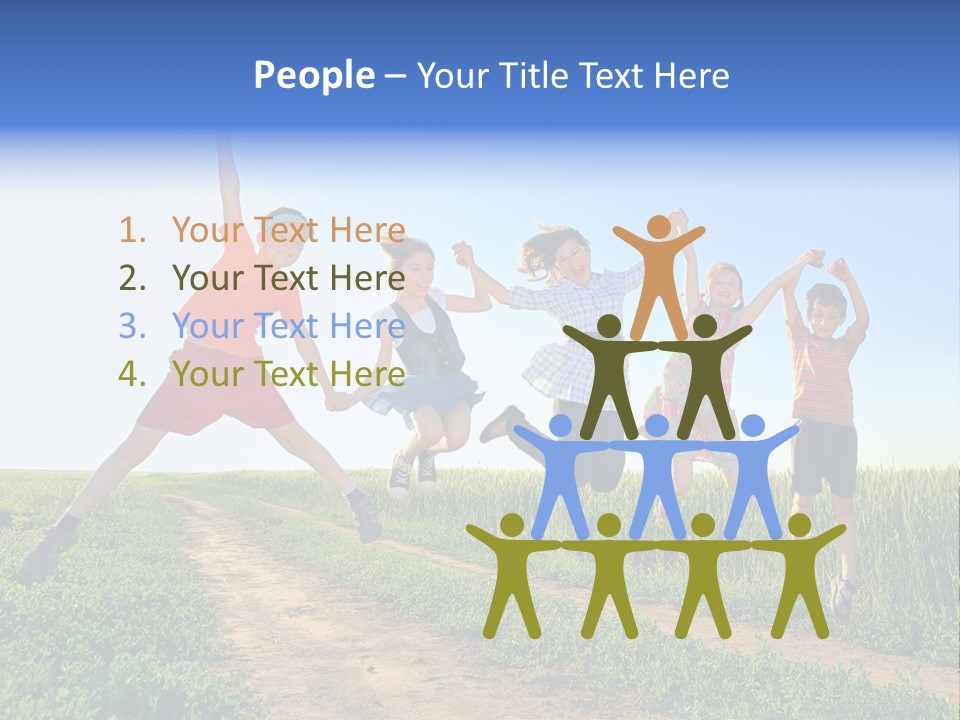 Freedom Sunlight Hill PowerPoint Template