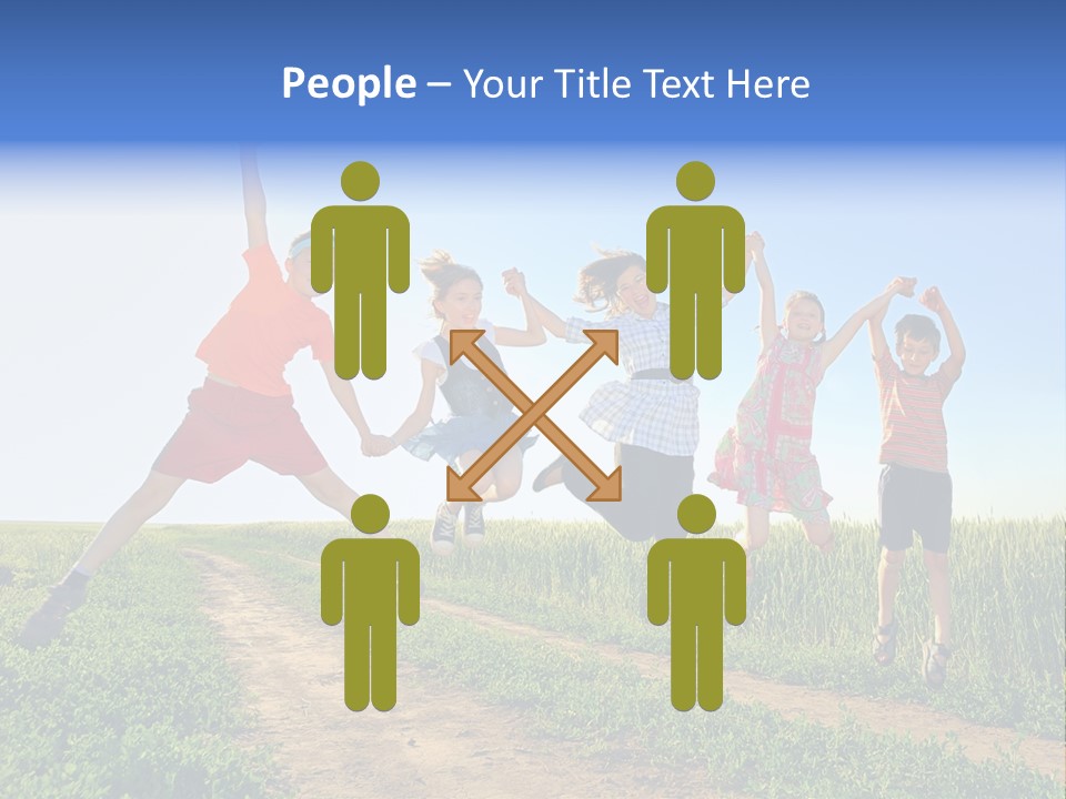 Freedom Sunlight Hill PowerPoint Template