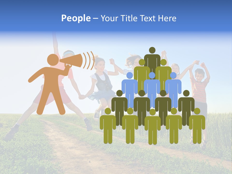 Freedom Sunlight Hill PowerPoint Template