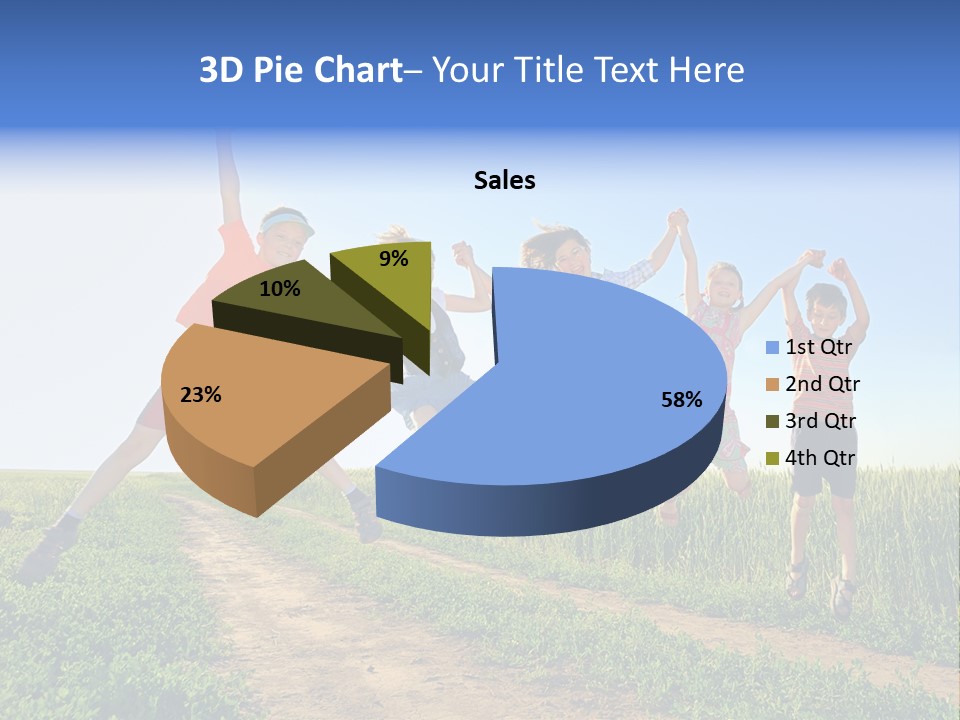 Freedom Sunlight Hill PowerPoint Template
