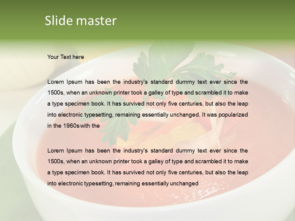 Culinary Herb Fine Eat PowerPoint Template