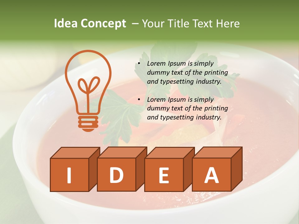 Culinary Herb Fine Eat PowerPoint Template