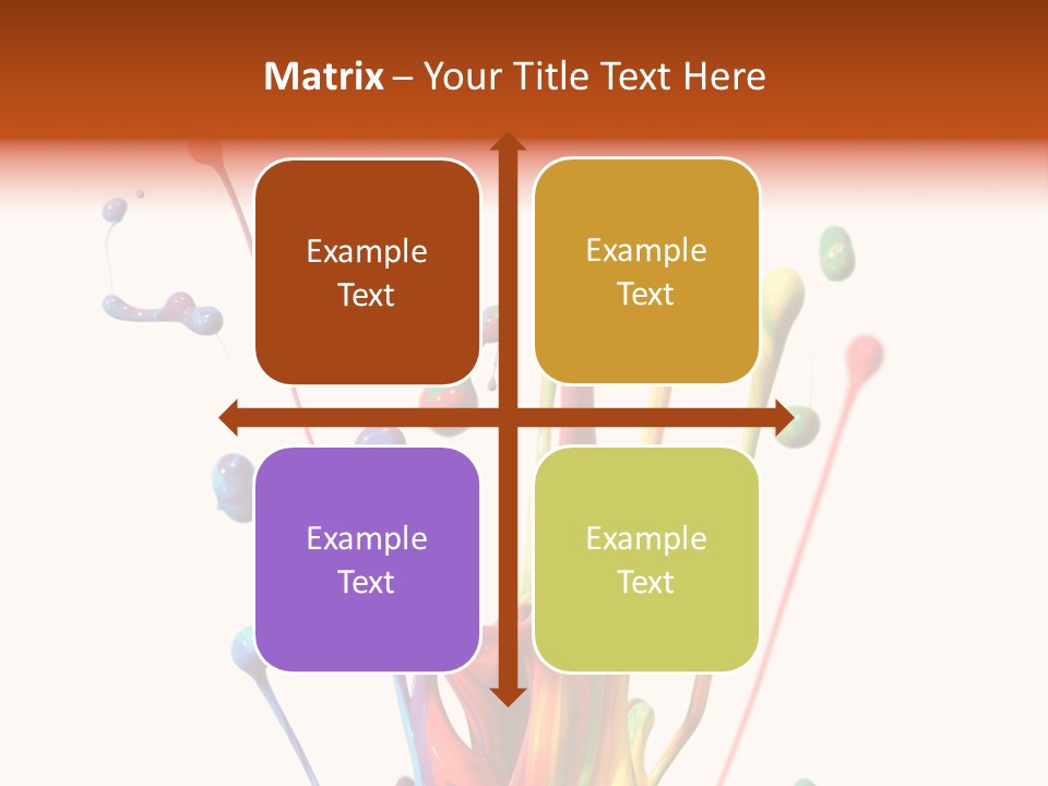 Wet Bright Creativity PowerPoint Template