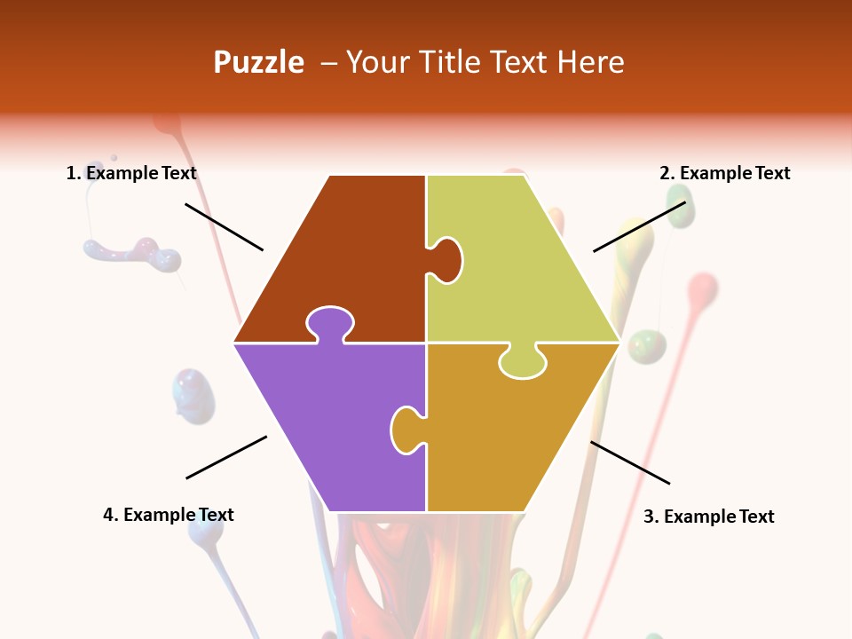 Wet Bright Creativity PowerPoint Template