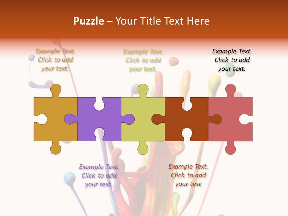 Wet Bright Creativity PowerPoint Template