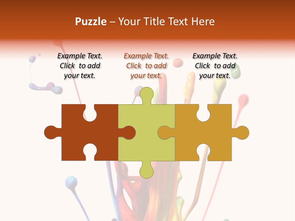 Wet Bright Creativity PowerPoint Template