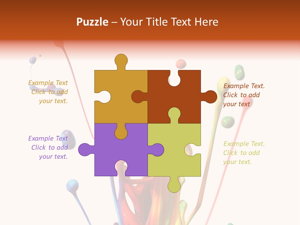 Wet Bright Creativity PowerPoint Template