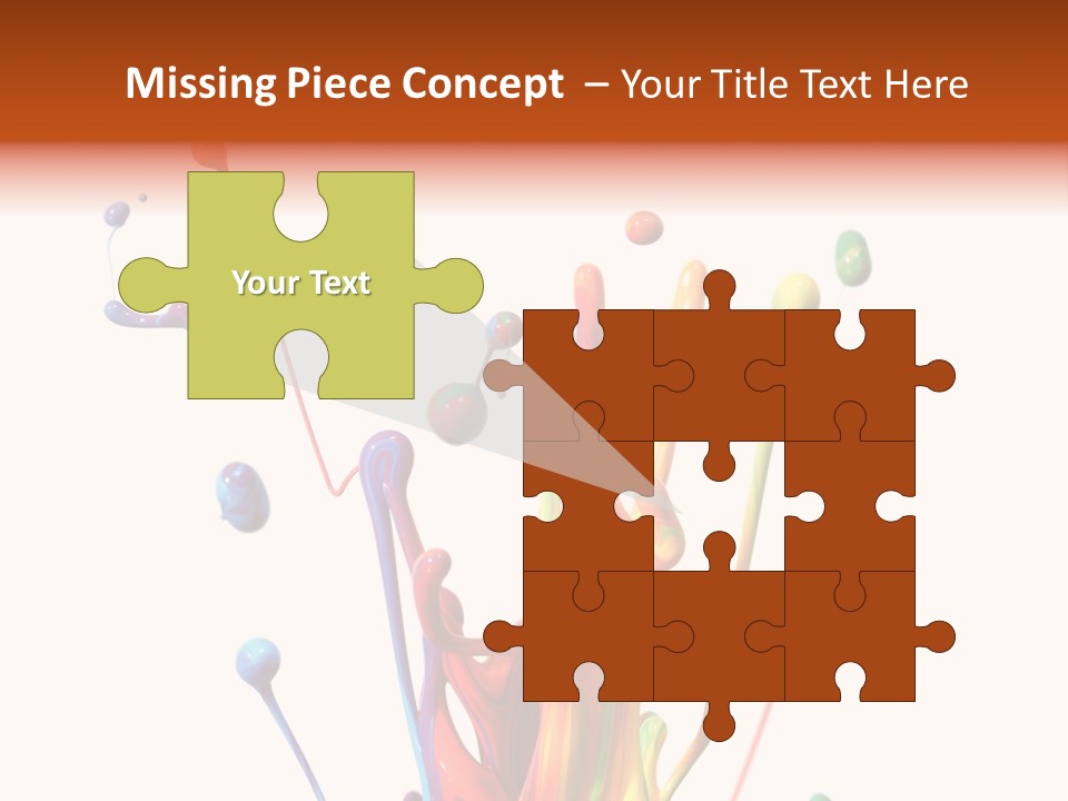 Wet Bright Creativity PowerPoint Template