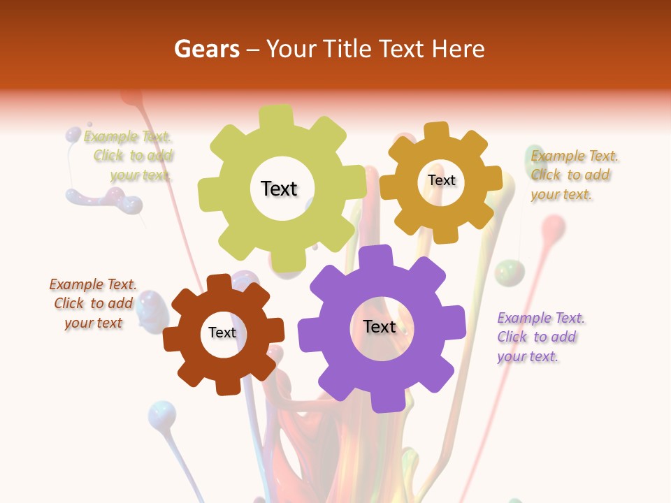 Wet Bright Creativity PowerPoint Template