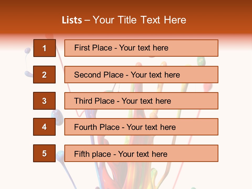 Wet Bright Creativity PowerPoint Template