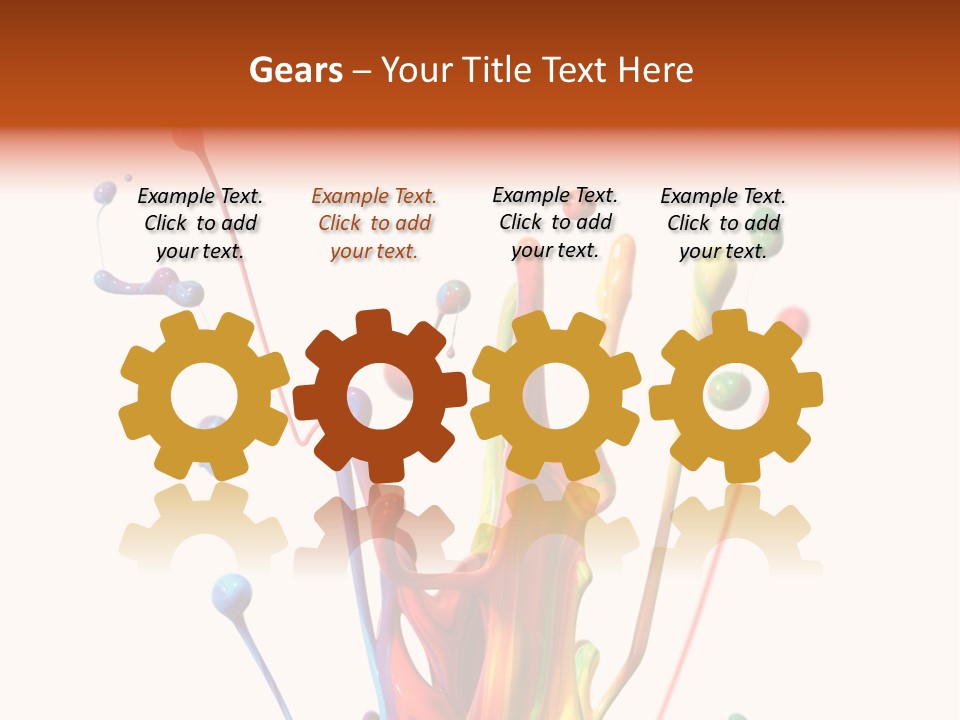 Wet Bright Creativity PowerPoint Template