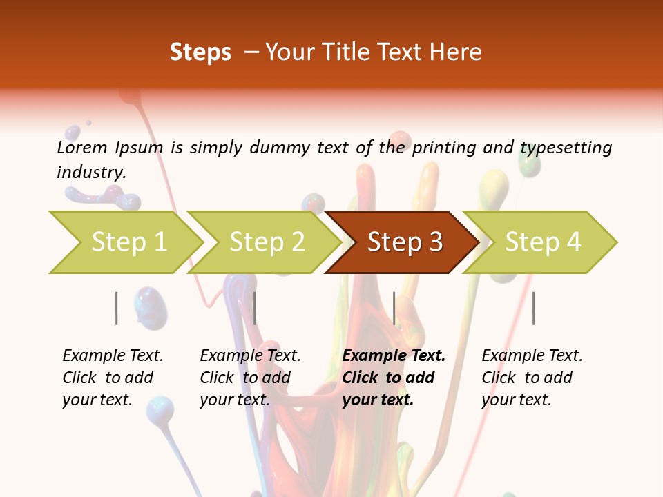 Wet Bright Creativity PowerPoint Template