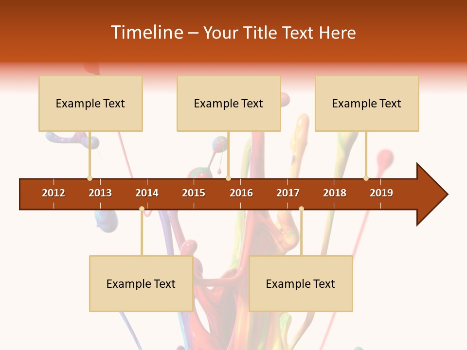 Wet Bright Creativity PowerPoint Template