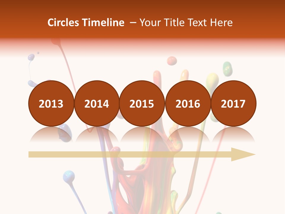 Wet Bright Creativity PowerPoint Template