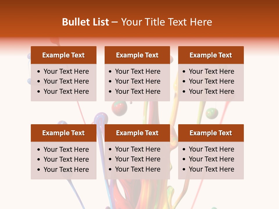 Wet Bright Creativity PowerPoint Template