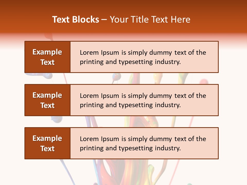 Wet Bright Creativity PowerPoint Template