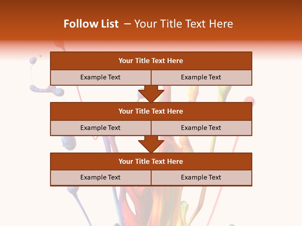 Wet Bright Creativity PowerPoint Template