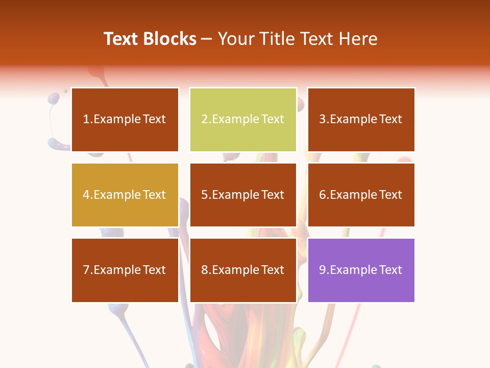 Wet Bright Creativity PowerPoint Template