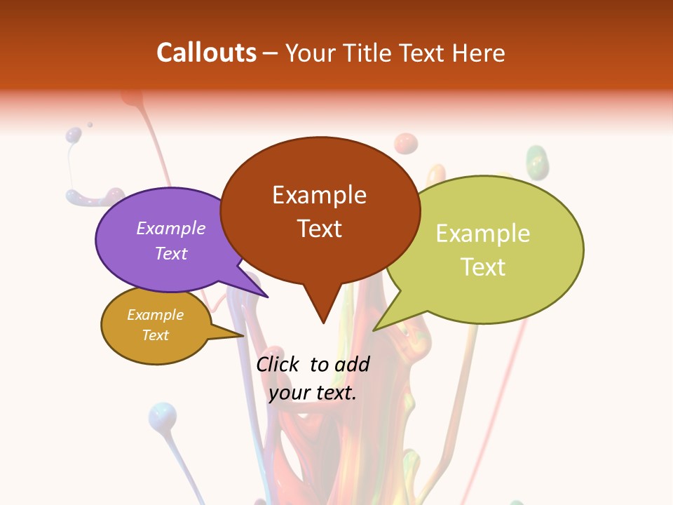 Wet Bright Creativity PowerPoint Template