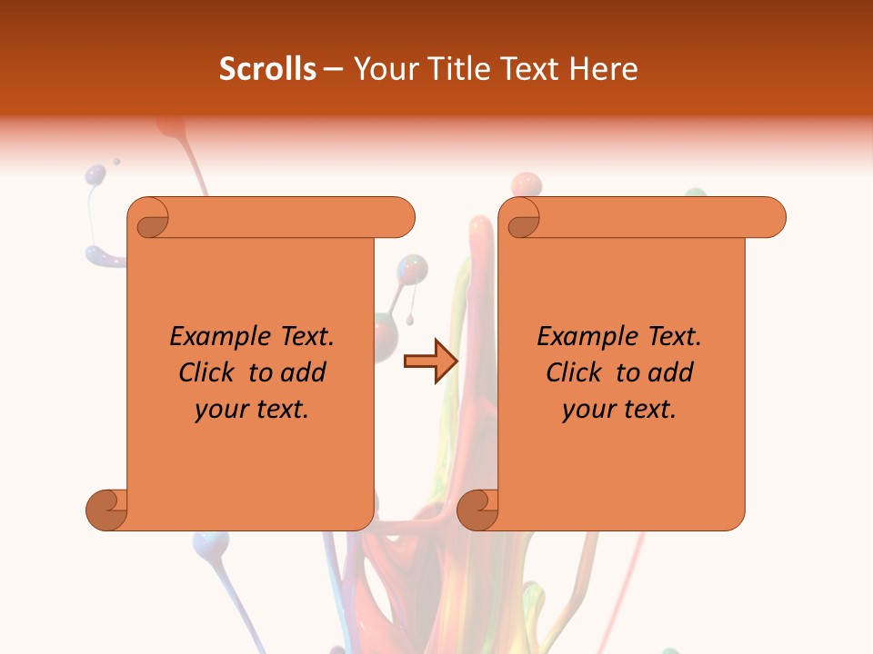 Wet Bright Creativity PowerPoint Template