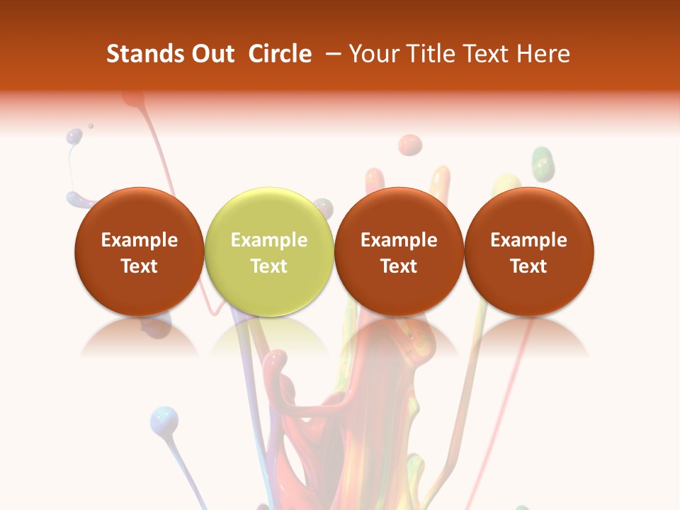 Wet Bright Creativity PowerPoint Template