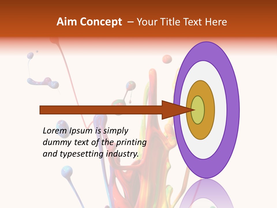 Wet Bright Creativity PowerPoint Template