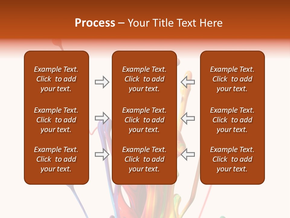 Wet Bright Creativity PowerPoint Template