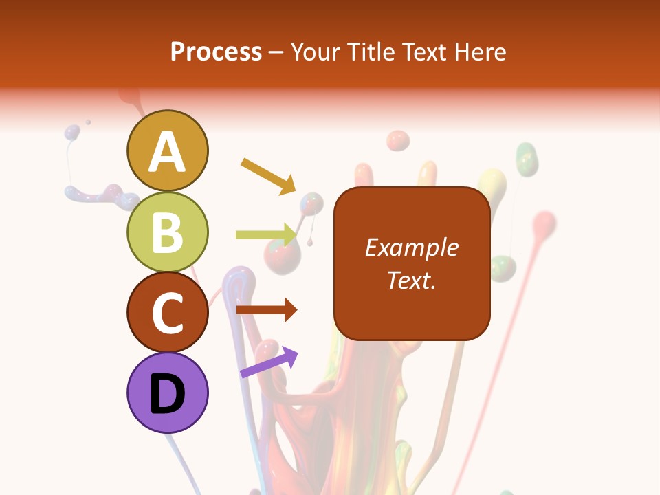 Wet Bright Creativity PowerPoint Template