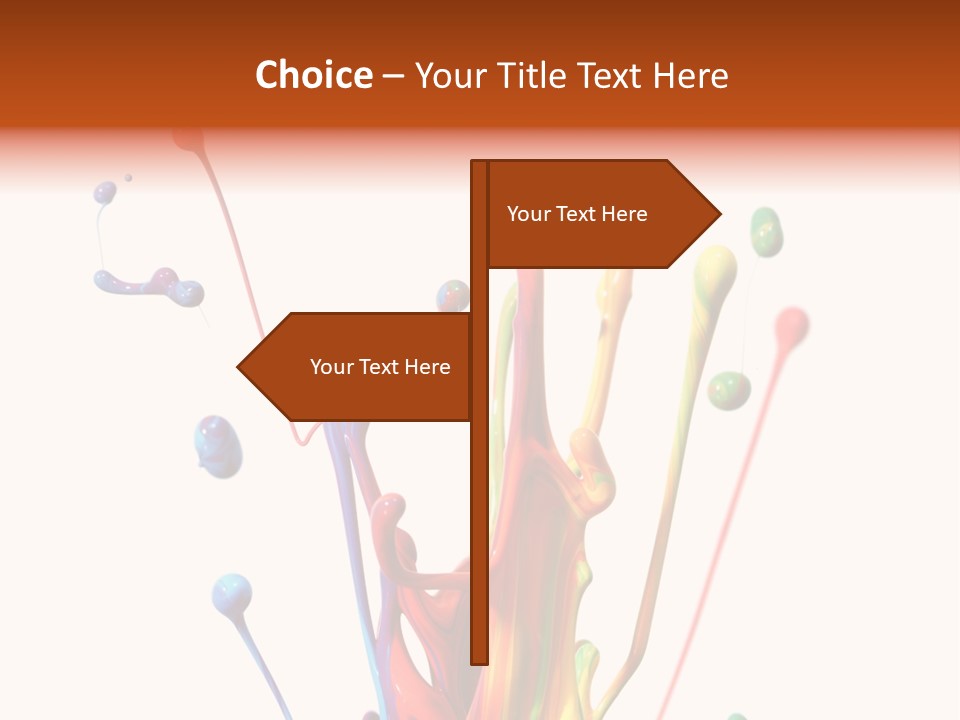 Wet Bright Creativity PowerPoint Template