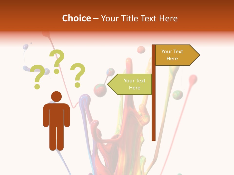 Wet Bright Creativity PowerPoint Template