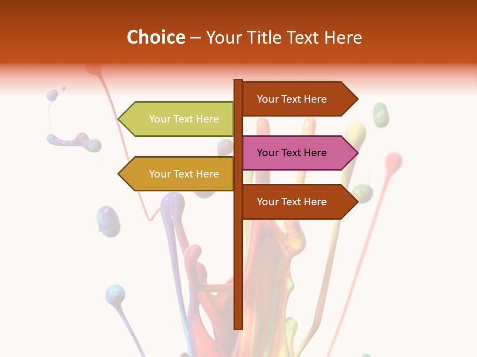 Wet Bright Creativity PowerPoint Template