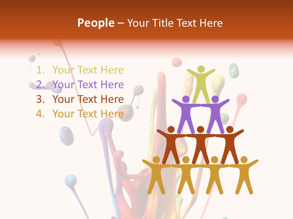 Wet Bright Creativity PowerPoint Template