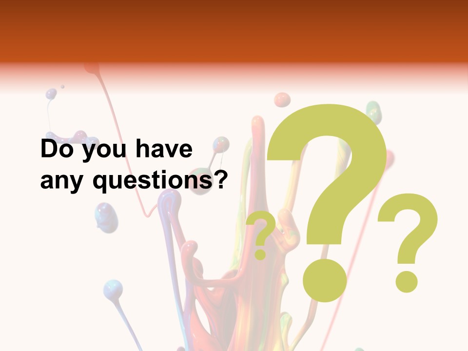 Wet Bright Creativity PowerPoint Template