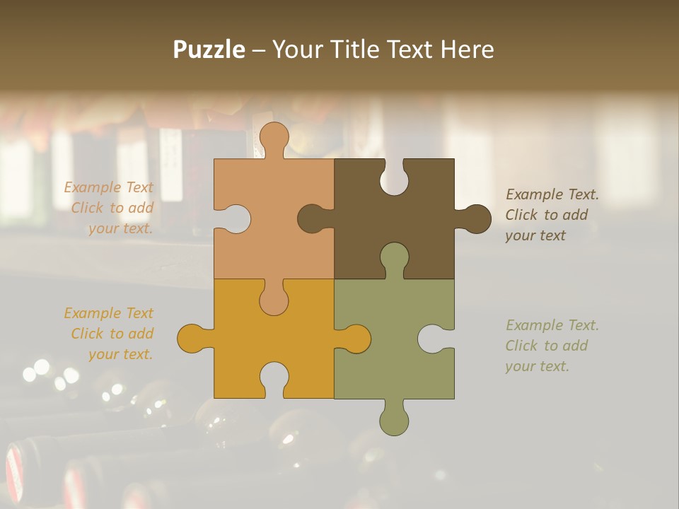 Cellar Shelf Vegetables PowerPoint Template