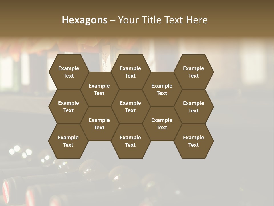 Cellar Shelf Vegetables PowerPoint Template